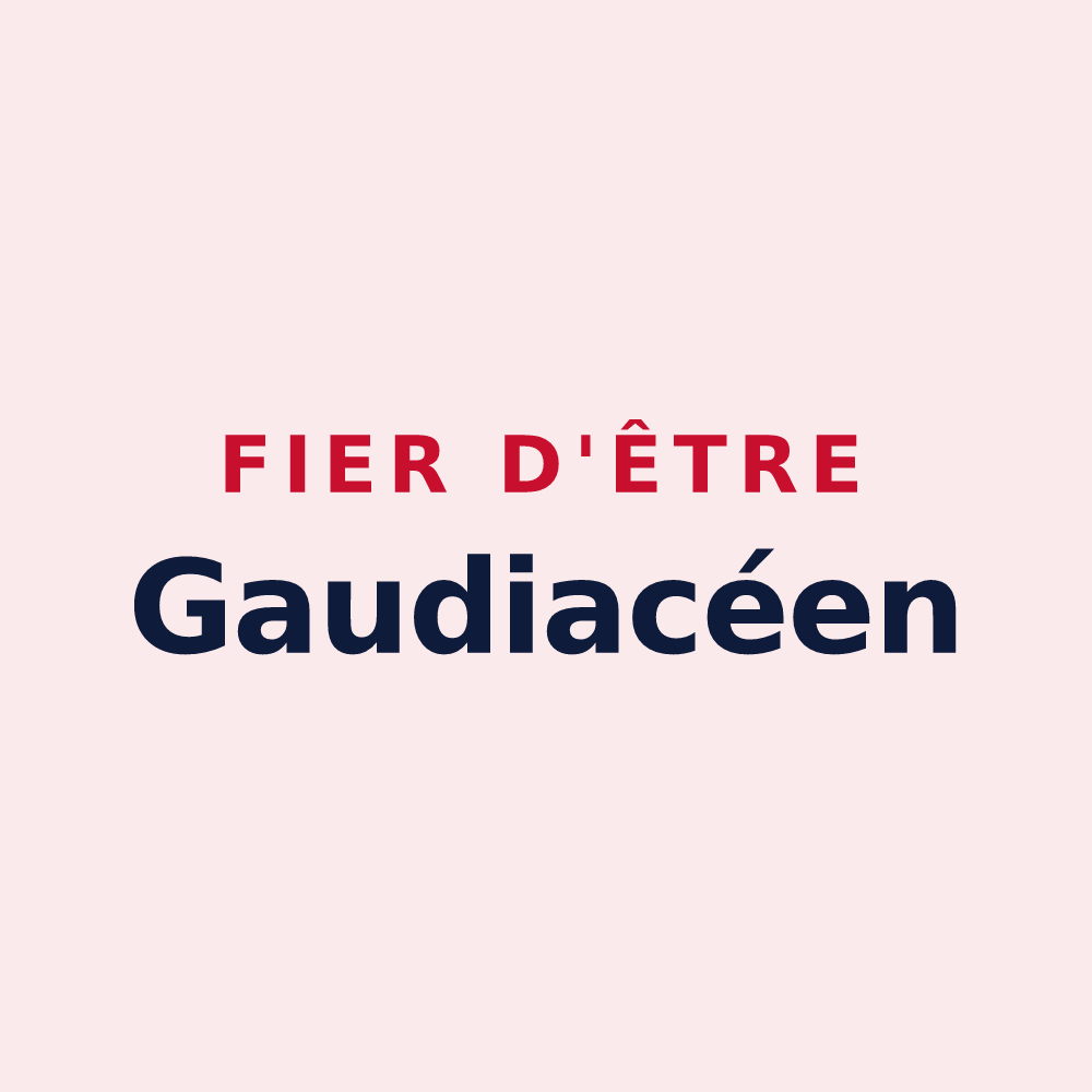 Magnet « Fier d'être Gaudiacéen » — design pour Joué-du-Bois