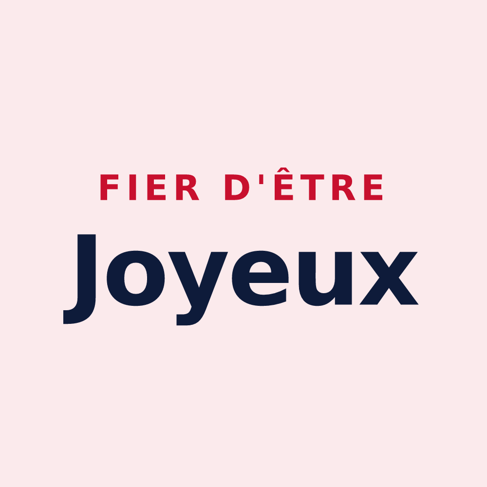 Magnet « Fier d'être Joyeux » — design pour Joué-l'Abbé