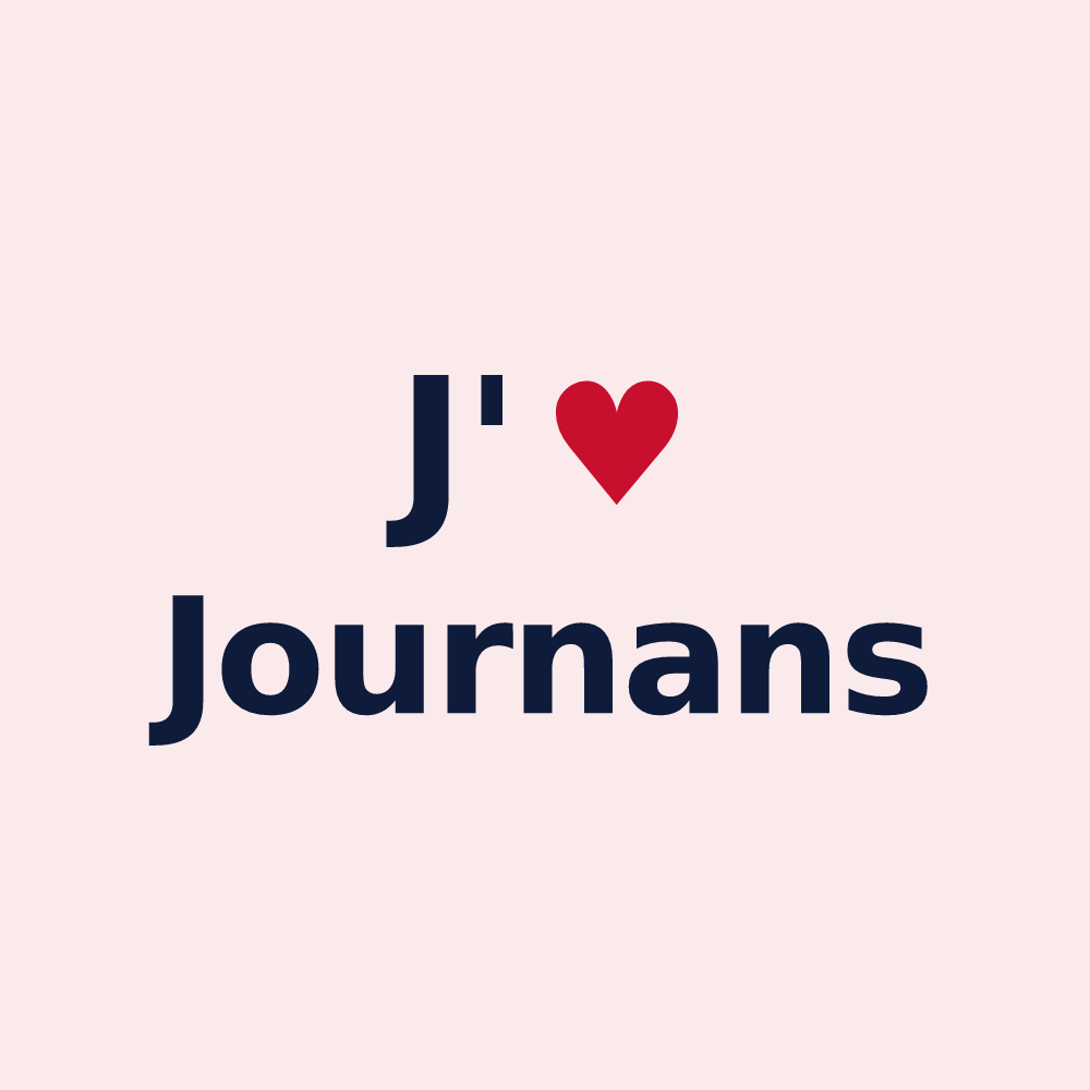 Magnet personnalisé Journans — design J'aime Journans