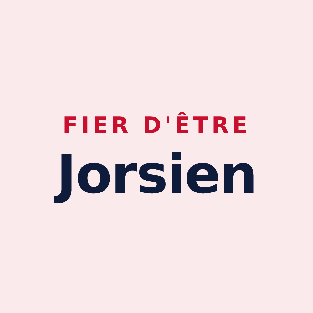 Magnet « Fier d'être Jorsien » — design pour Jours-lès-Baigneux