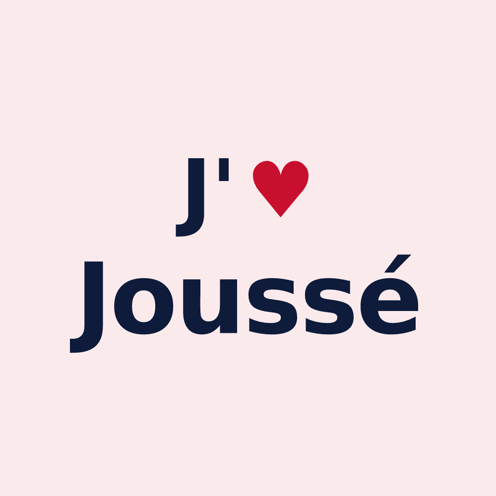 Magnet personnalisé Joussé — design J'aime Joussé