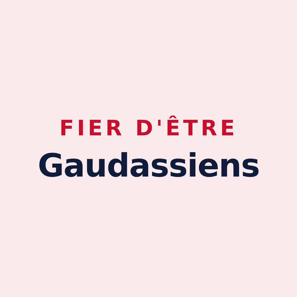 Magnet « Fier d'être Gaudassiens » — design pour Jouy-aux-Arches