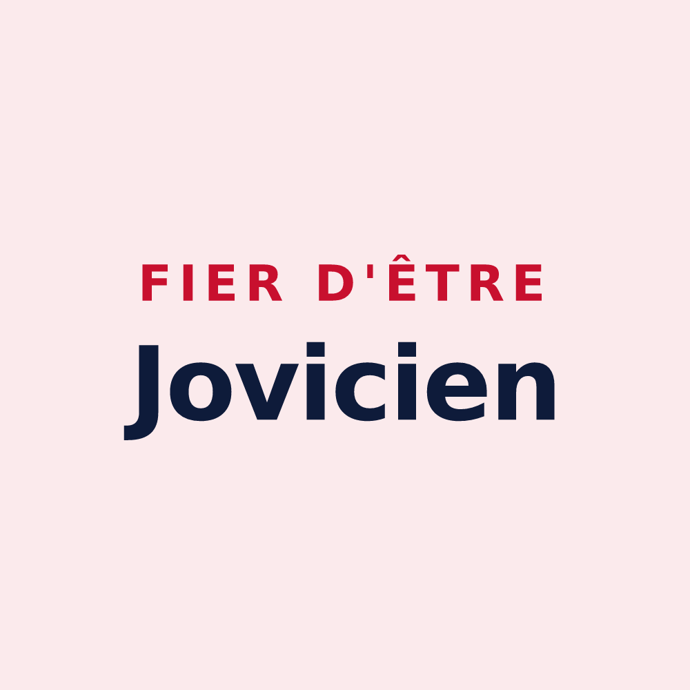 Magnet « Fier d'être Jovicien » — design pour Jouy-sur-Eure