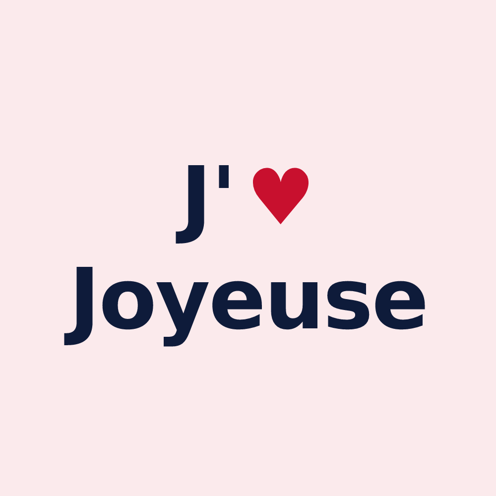 Magnet personnalisé Joyeuse — design J'aime Joyeuse