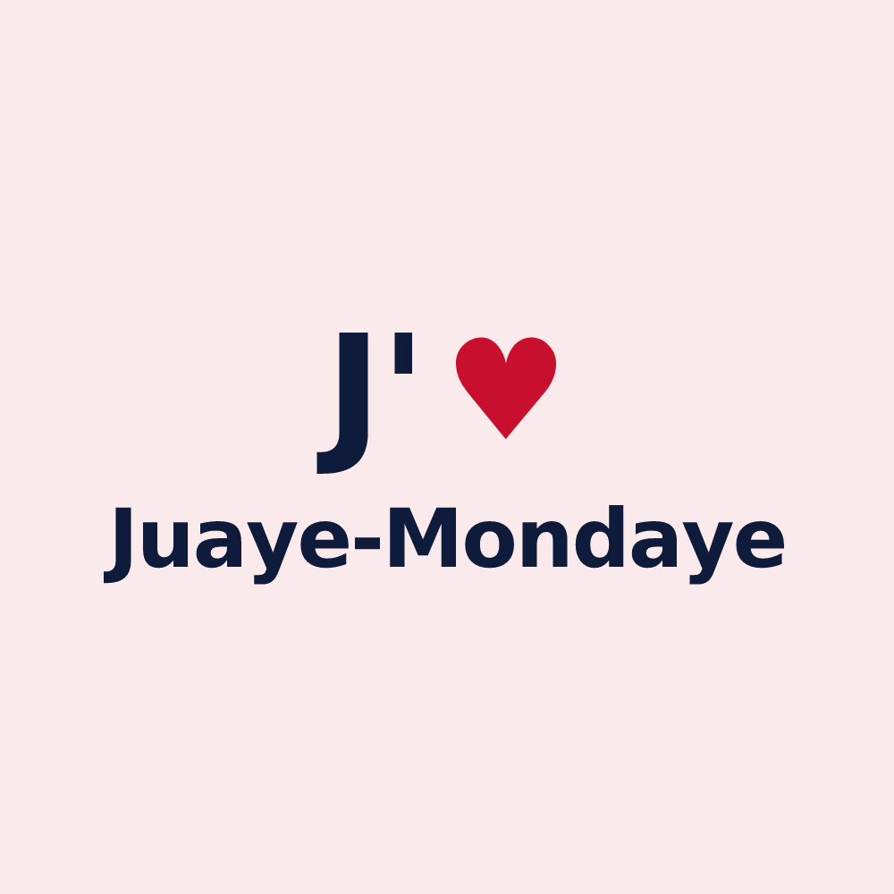 Magnet personnalisé Juaye-Mondaye — design J'aime Juaye-Mondaye