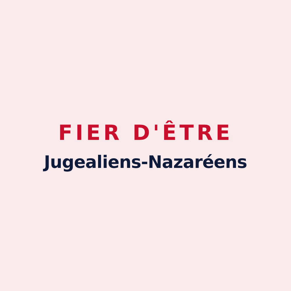 Magnet « Fier d'être Jugealiens-Nazaréens » — design pour Jugeals-Nazareth