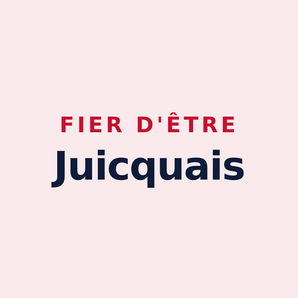 Magnet « Fier d'être Juicquais » — design pour Juicq