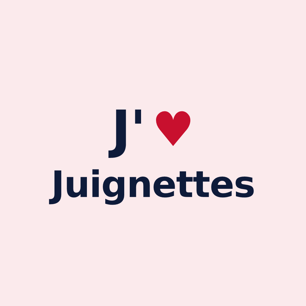 Magnet personnalisé Juignettes — design J'aime Juignettes