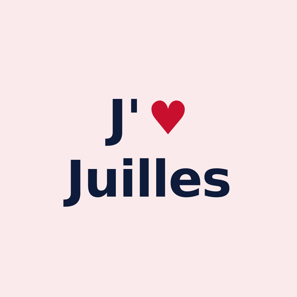 Magnet personnalisé Juilles — design J'aime Juilles