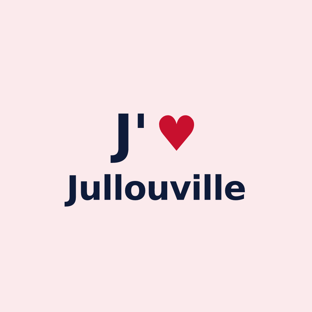 Magnet personnalisé Jullouville — design J'aime Jullouville