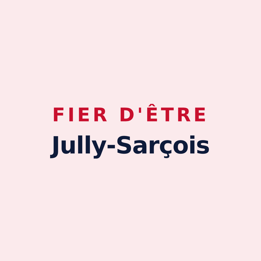 Magnet « Fier d'être Jully-Sarçois » — design pour Jully-sur-Sarce