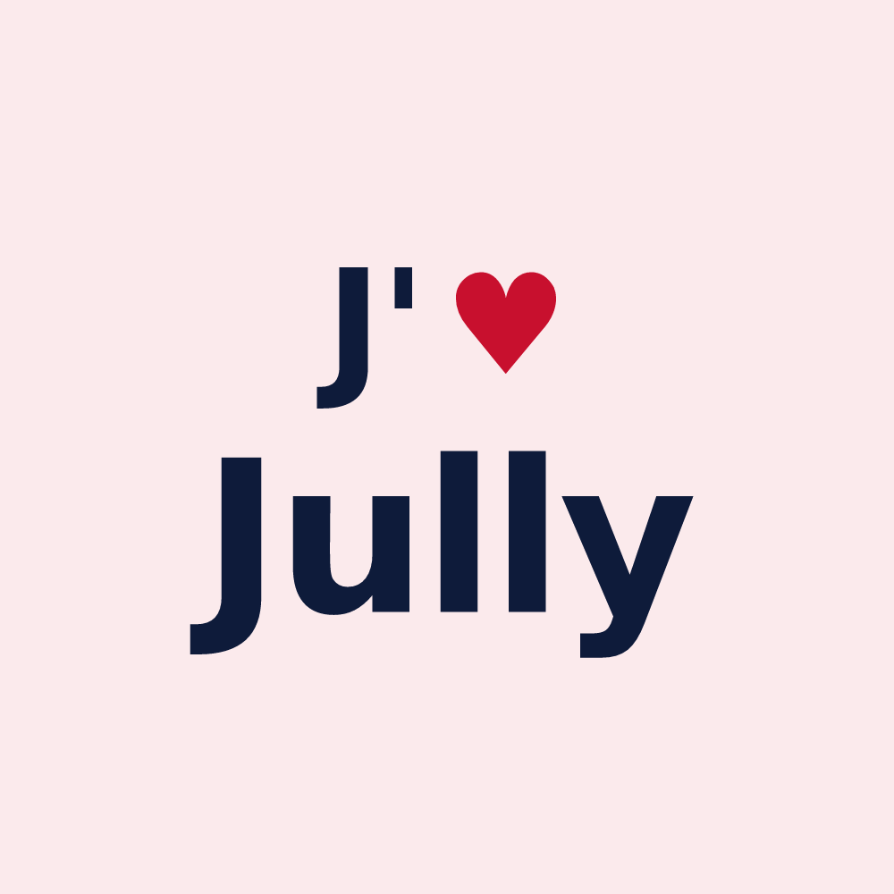 Magnet personnalisé Jully — design J'aime Jully