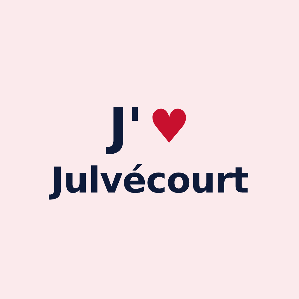 Magnet personnalisé Julvécourt — design J'aime Julvécourt