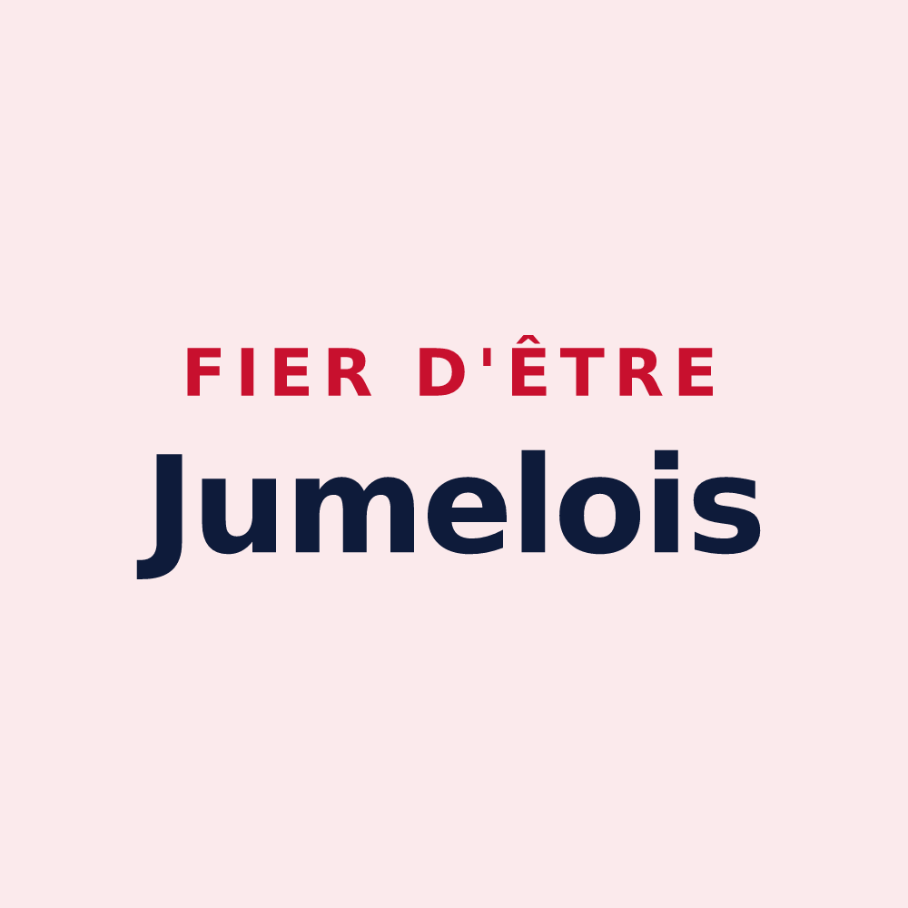 Magnet « Fier d'être Jumelois » — design pour Jumel