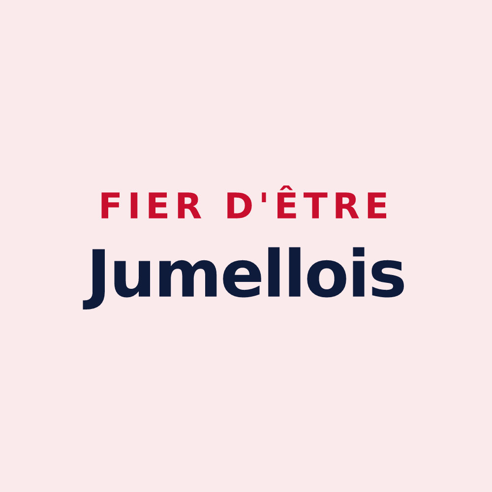 Magnet « Fier d'être Jumellois » — design pour Jumelles