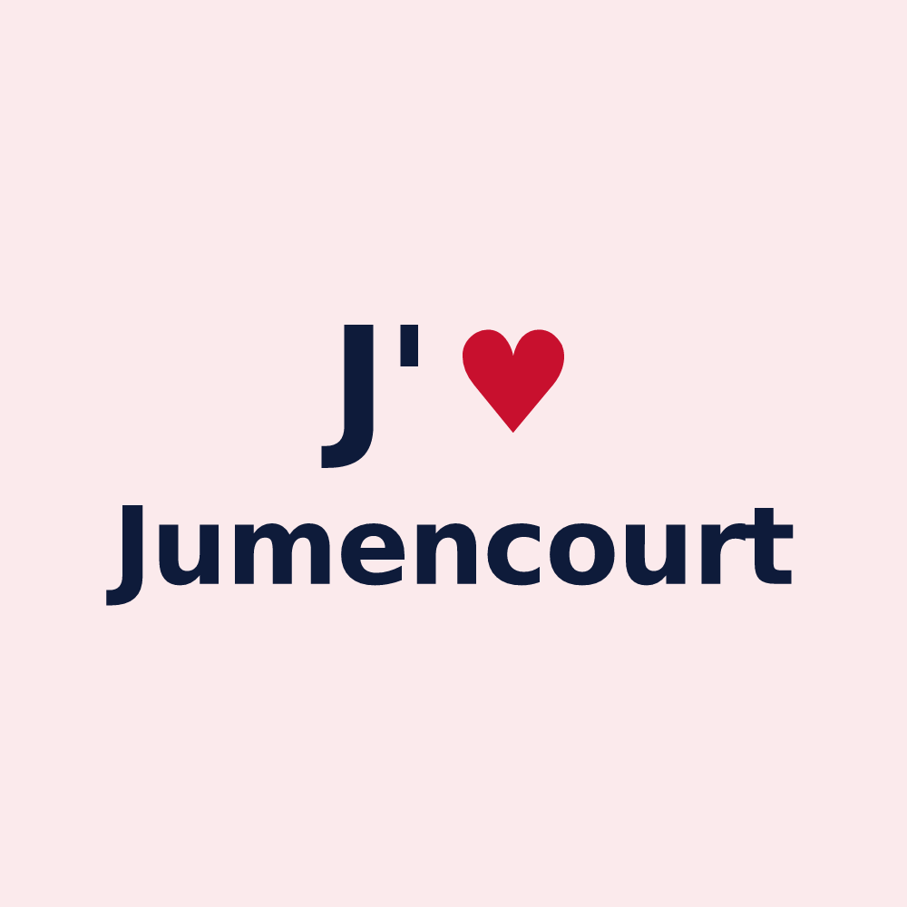 Magnet personnalisé Jumencourt — design J'aime Jumencourt