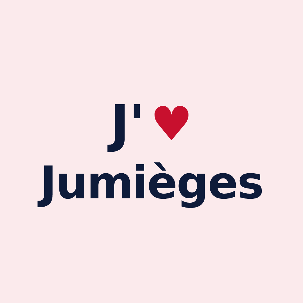 Magnet personnalisé Jumièges — design J'aime Jumièges