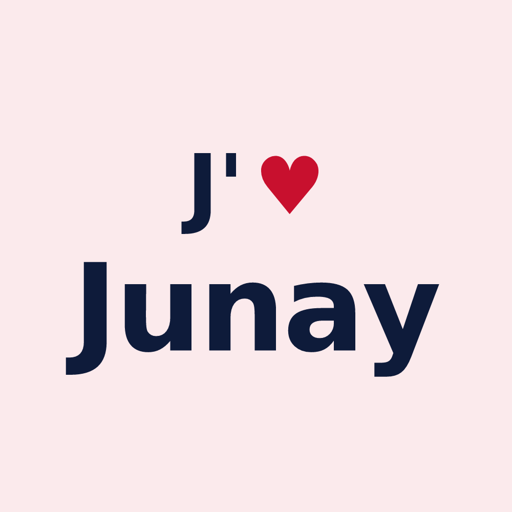 Magnet personnalisé Junay — design J'aime Junay