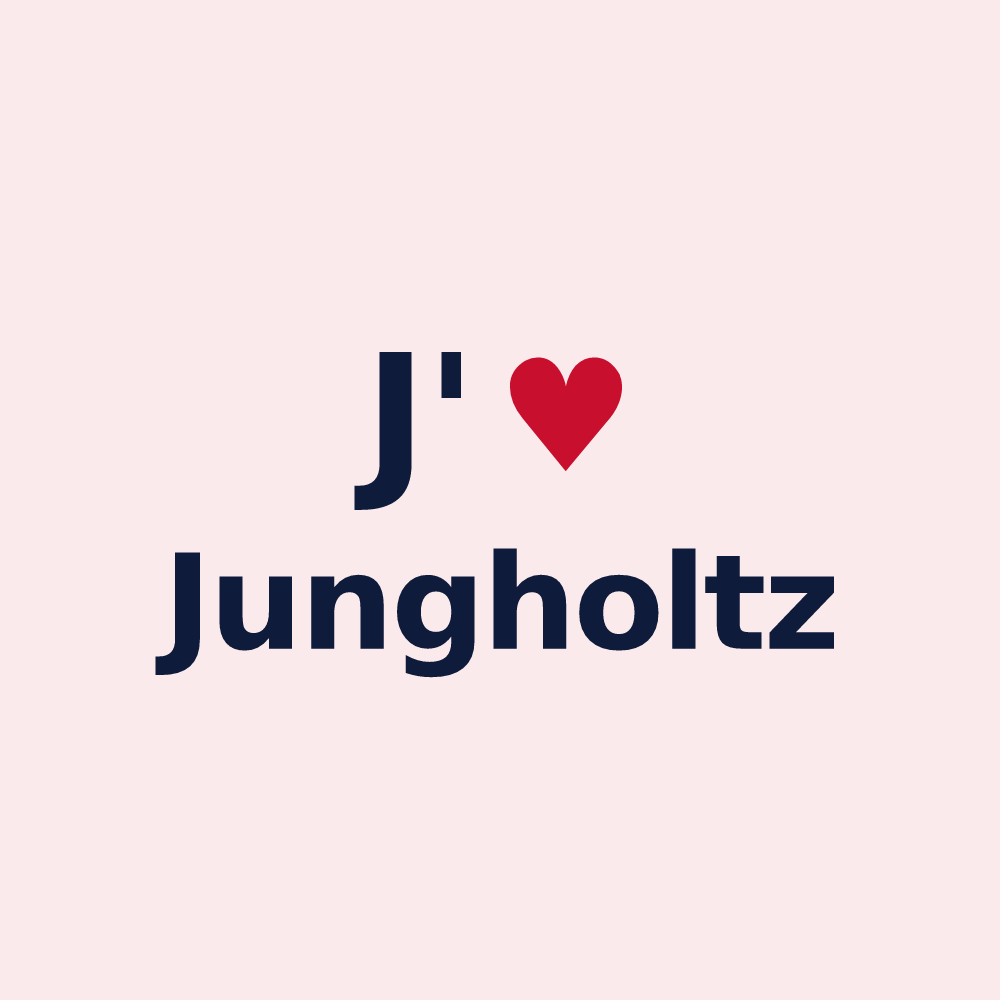 Magnet personnalisé Jungholtz — design J'aime Jungholtz