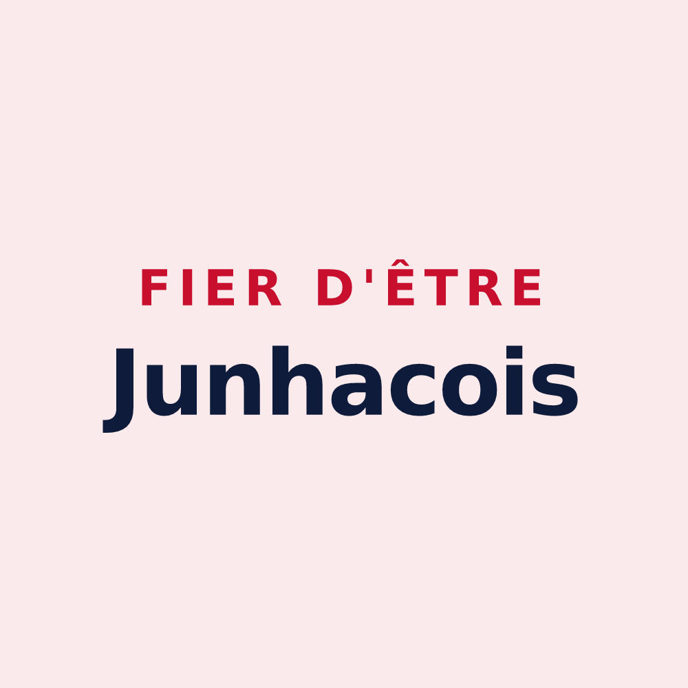 Magnet « Fier d'être Junhacois » — design pour Junhac