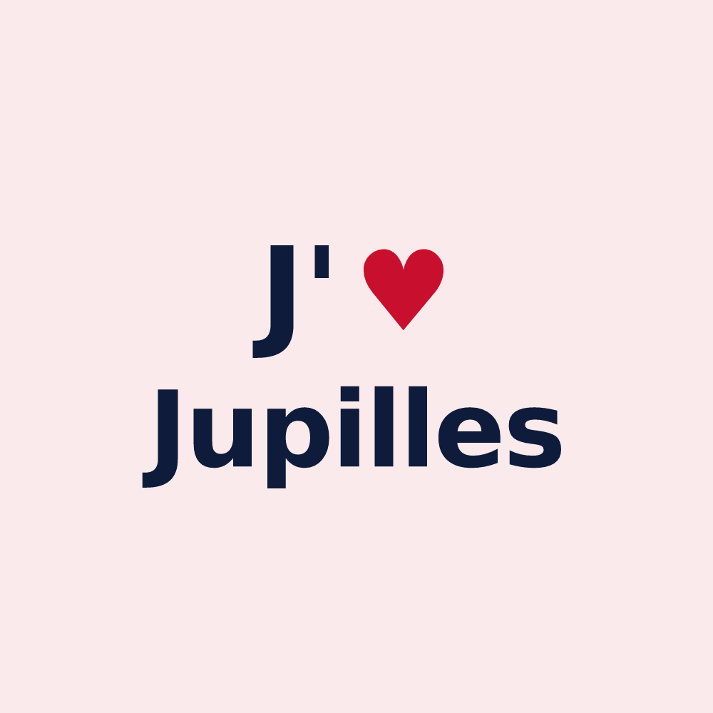 Magnet personnalisé Jupilles — design J'aime Jupilles
