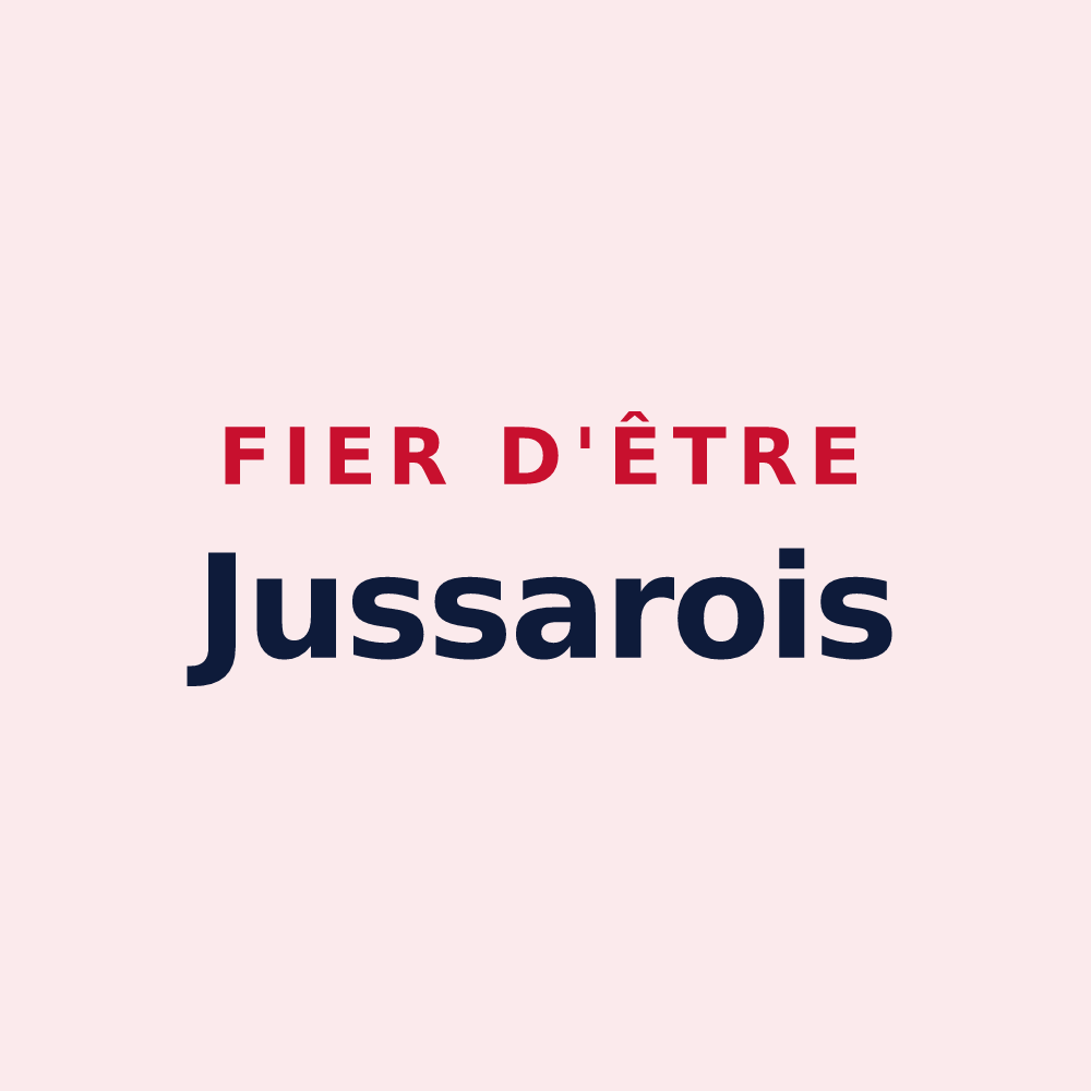 Magnet « Fier d'être Jussarois » — design pour Jussarupt