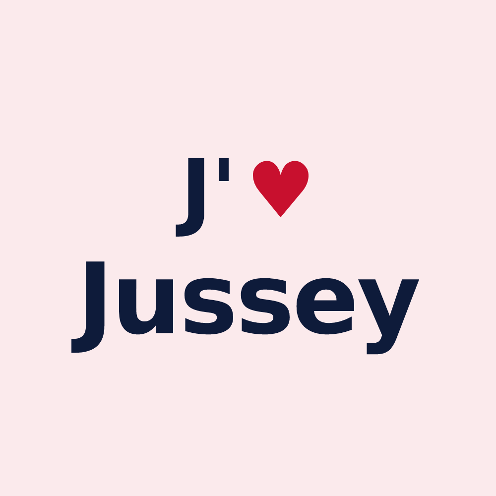 Magnet personnalisé Jussey — design J'aime Jussey