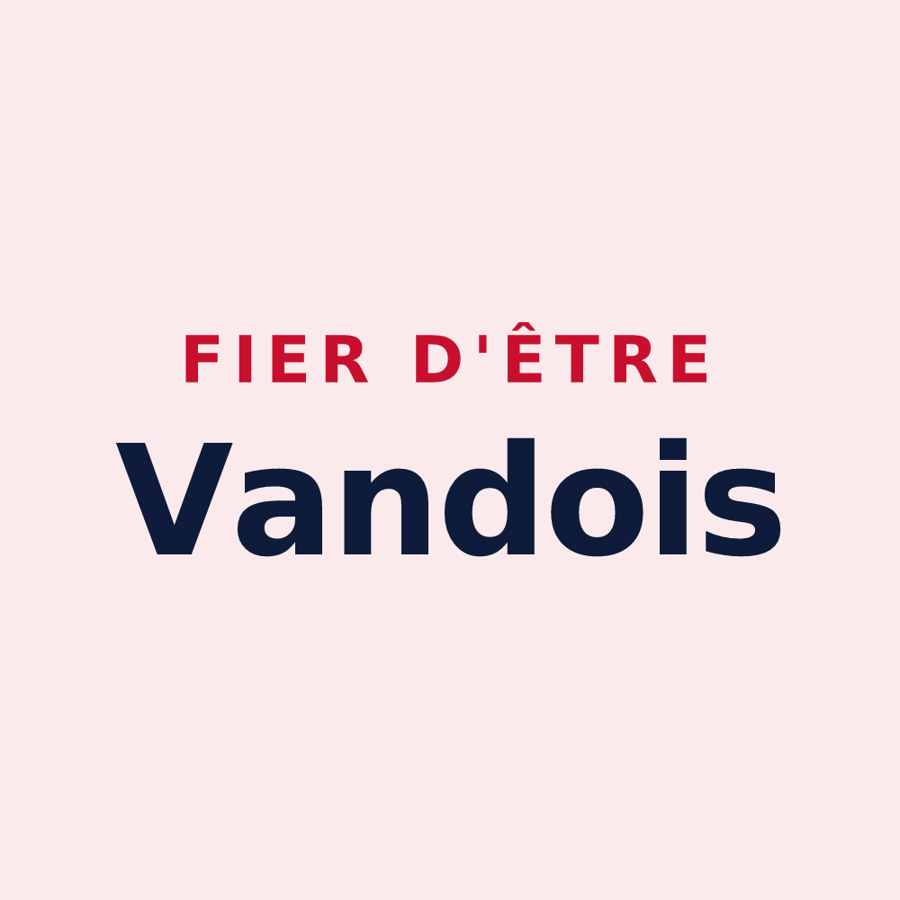 Magnet « Fier d'être Vandois » — design pour Juvanzé