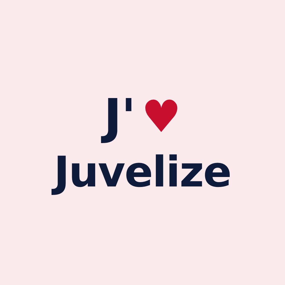 Magnet personnalisé Juvelize — design J'aime Juvelize