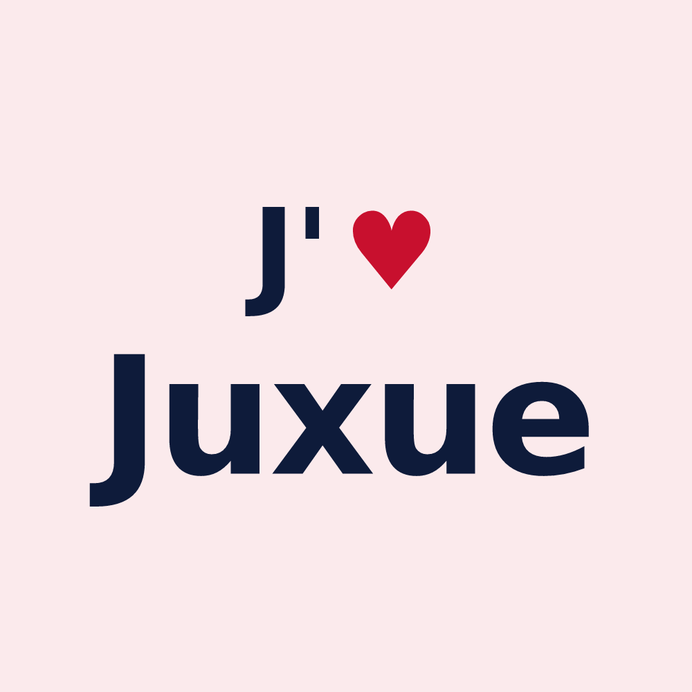 Magnet personnalisé Juxue — design J'aime Juxue