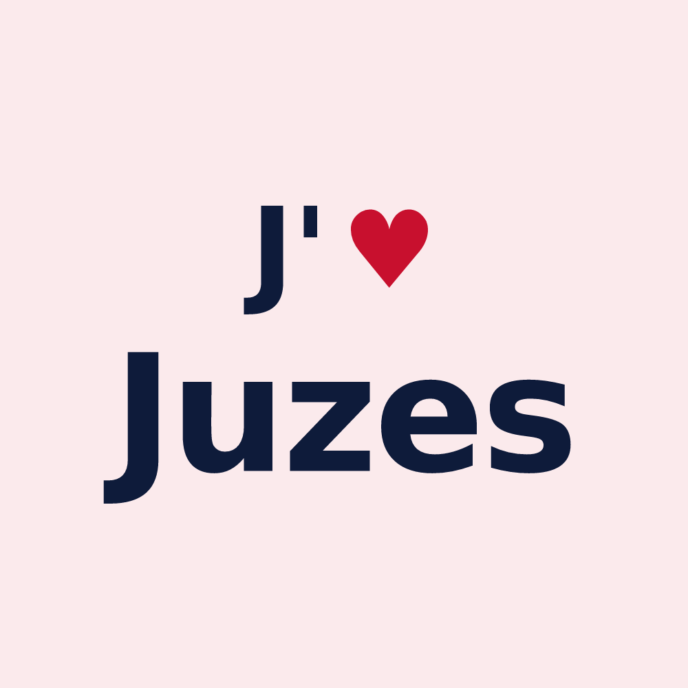 Magnet personnalisé Juzes — design J'aime Juzes