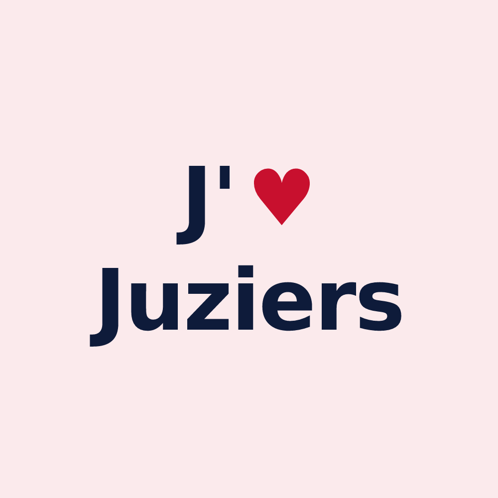 Magnet personnalisé Juziers — design J'aime Juziers