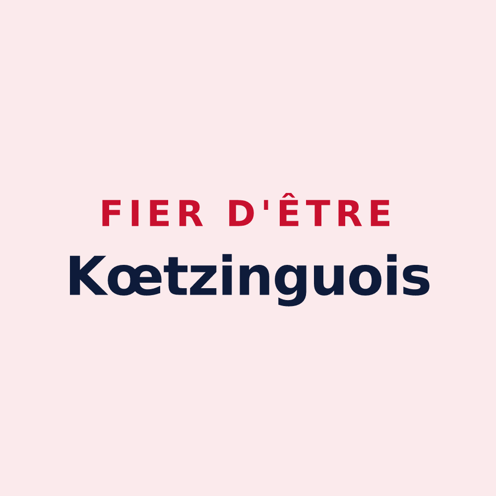 Magnet « Fier d'être Kœtzinguois » — design pour Kœtzingue