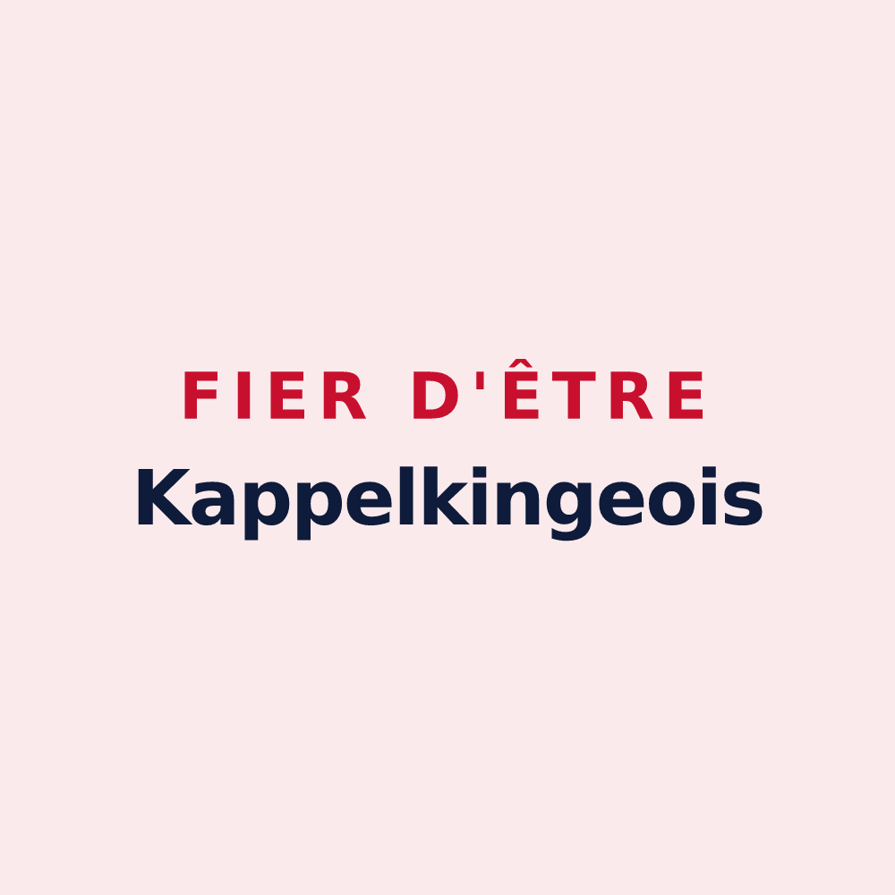 Magnet « Fier d'être Kappelkingeois » — design pour Kappelkinger