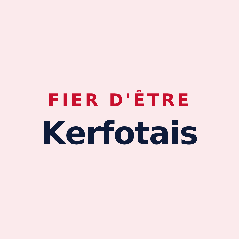 Magnet « Fier d'être Kerfotais » — design pour Kerfot