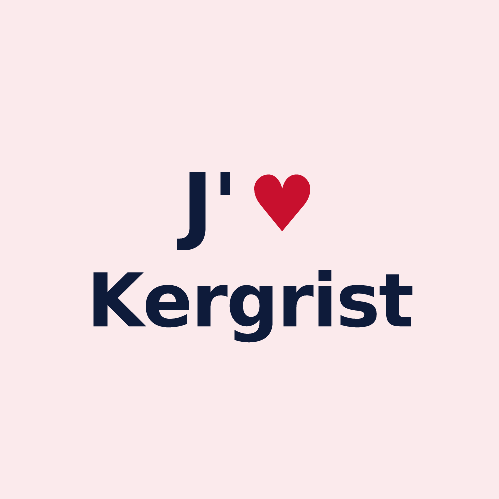 Magnet personnalisé Kergrist — design J'aime Kergrist