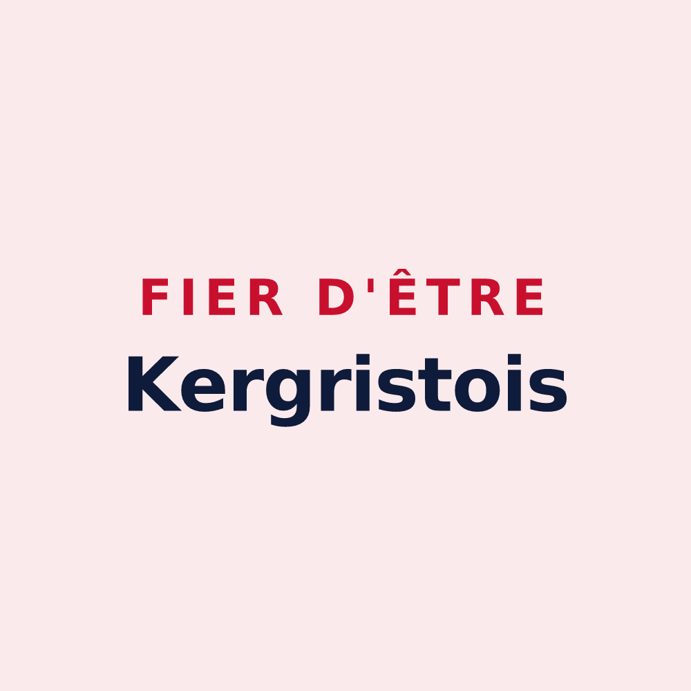 Magnet « Fier d'être Kergristois » — design pour Kergrist
