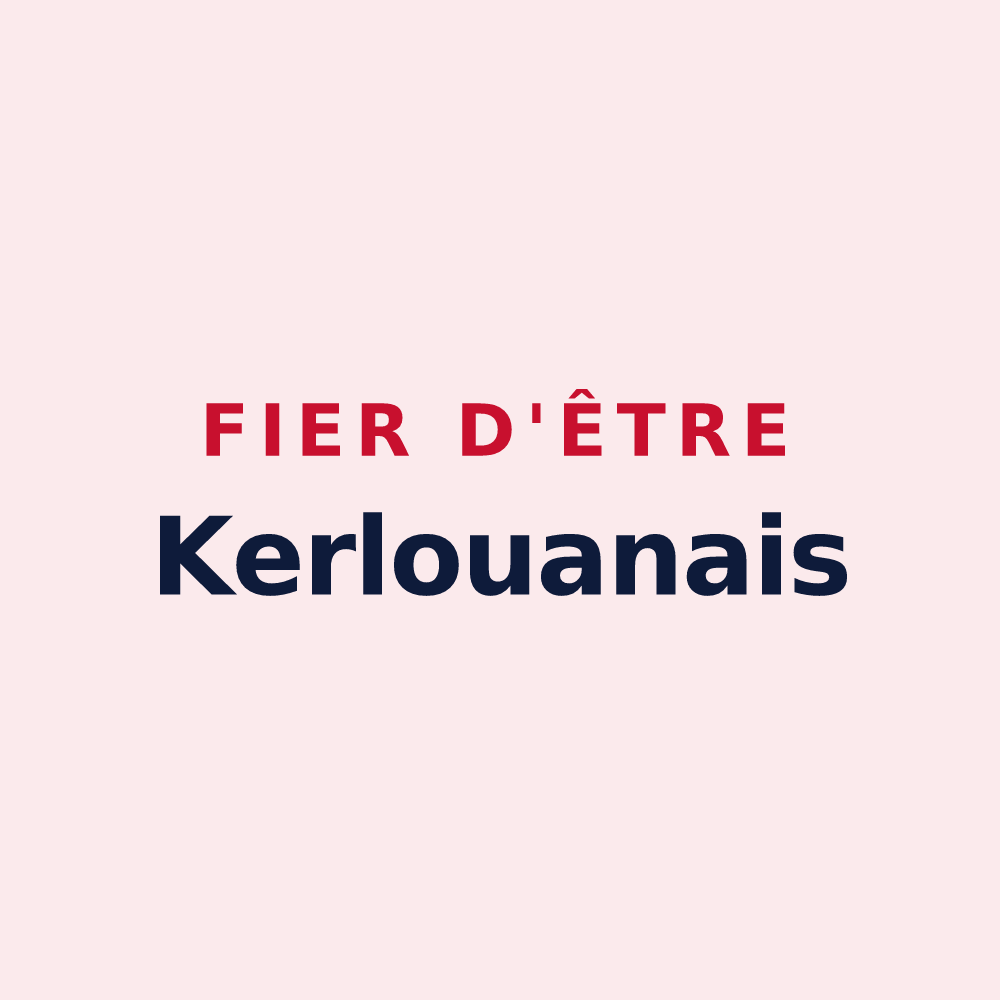 Magnet « Fier d'être Kerlouanais » — design pour Kerlouan
