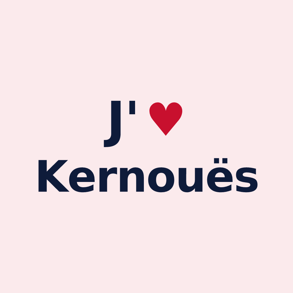 Magnet personnalisé Kernouës — design J'aime Kernouës