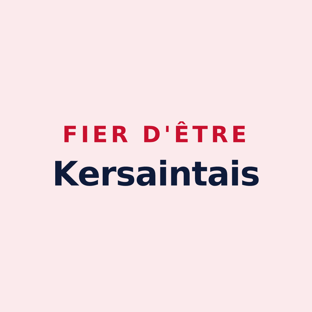 Magnet « Fier d'être Kersaintais » — design pour Kersaint-Plabennec