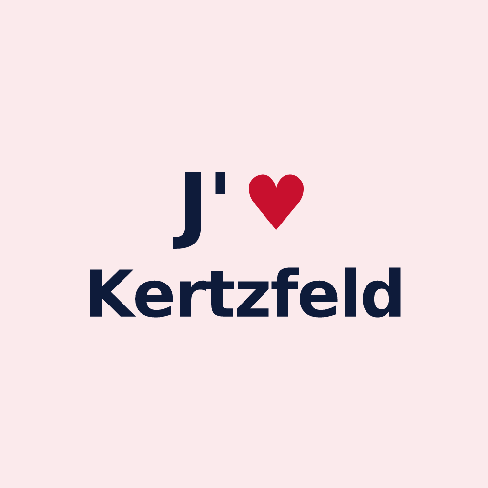 Magnet personnalisé Kertzfeld — design J'aime Kertzfeld