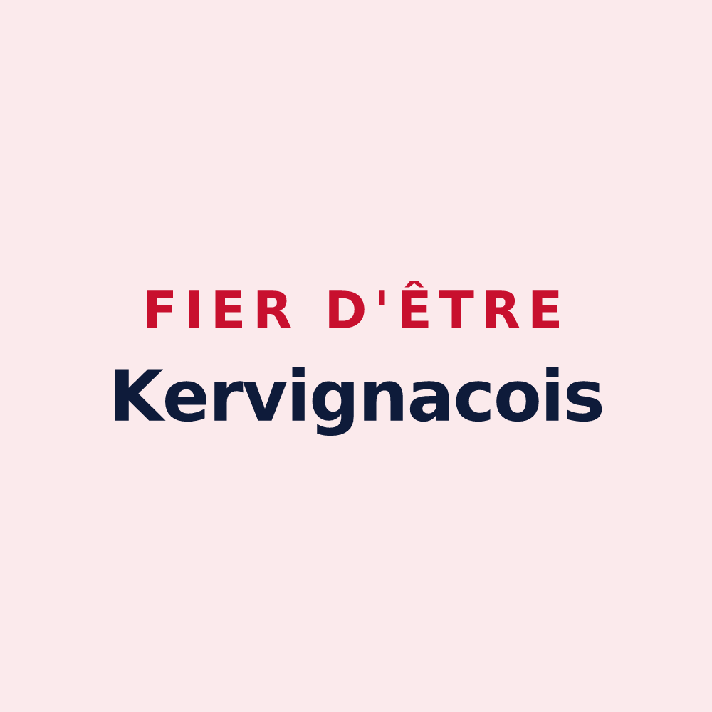 Magnet « Fier d'être Kervignacois » — design pour Kervignac
