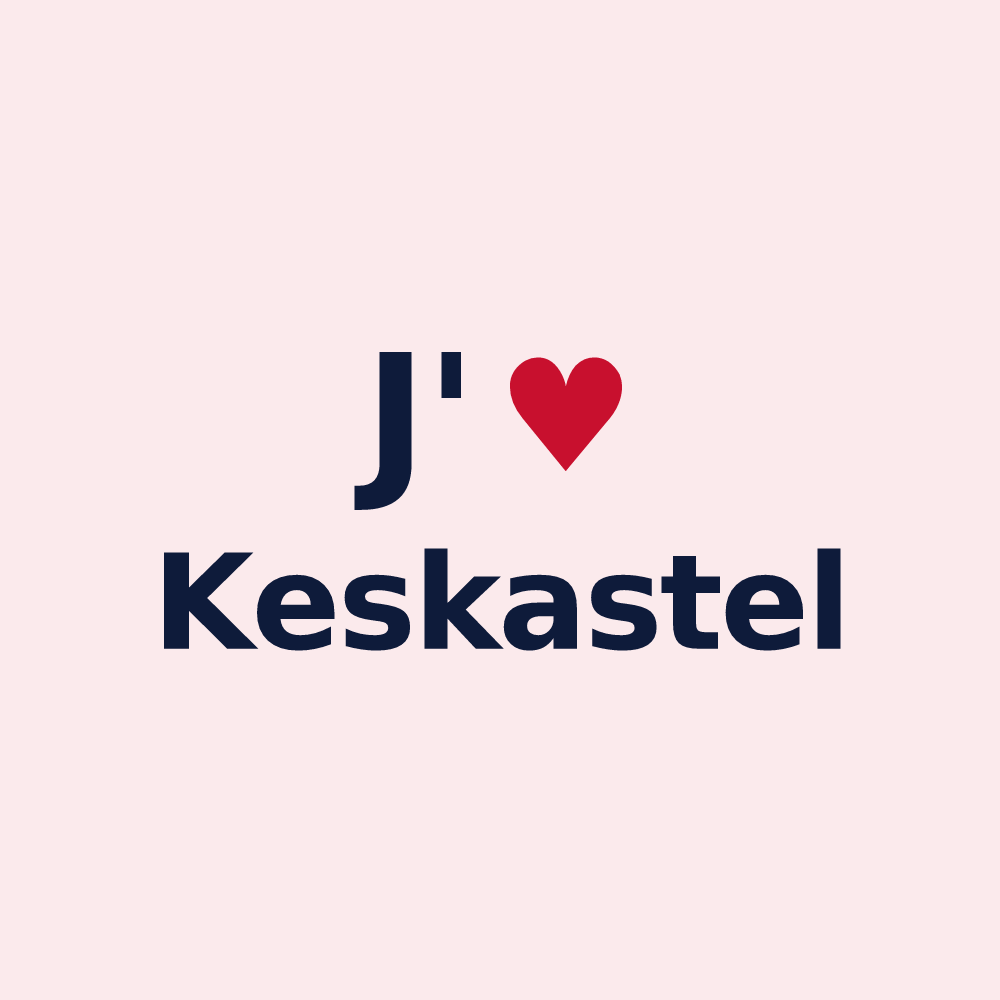 Magnet personnalisé Keskastel — design J'aime Keskastel