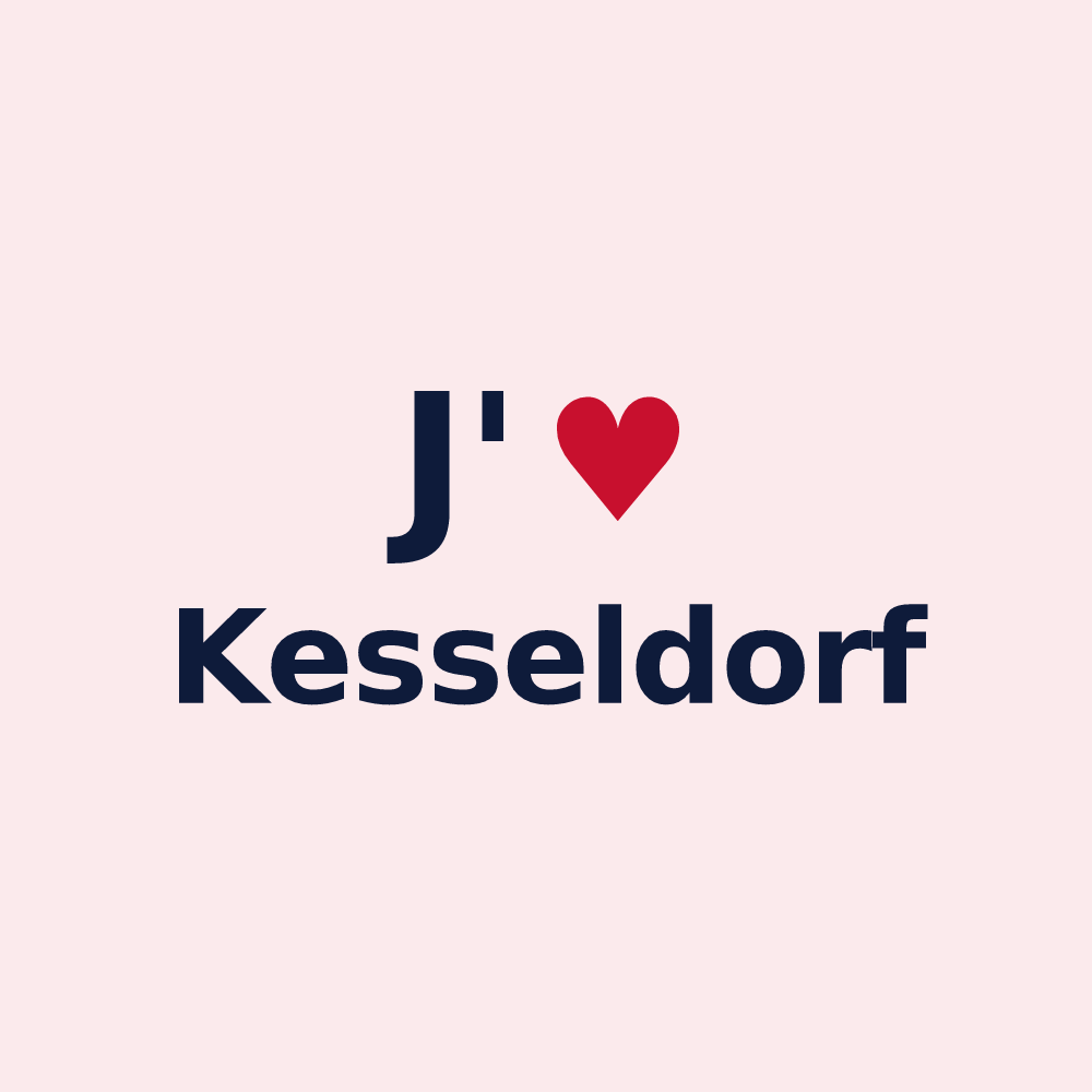 Magnet personnalisé Kesseldorf — design J'aime Kesseldorf