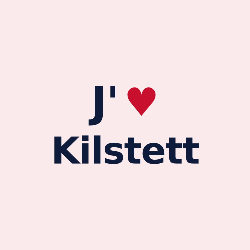 Magnet personnalisé Kilstett — design J'aime Kilstett