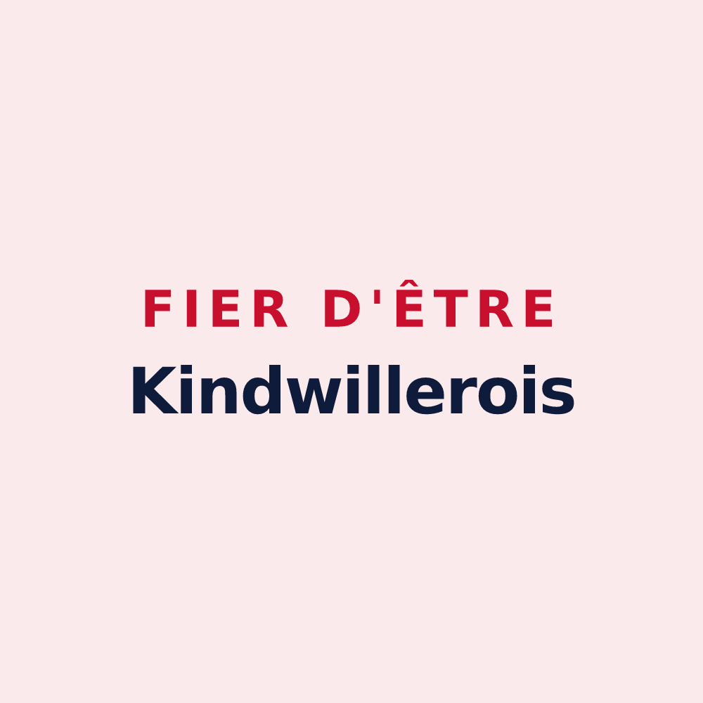 Magnet « Fier d'être Kindwillerois » — design pour Kindwiller