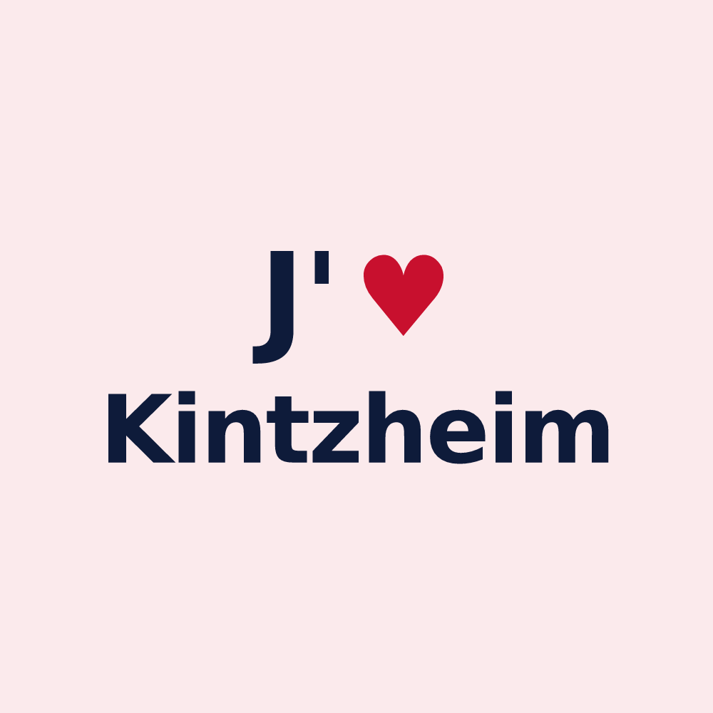 Magnet personnalisé Kintzheim — design J'aime Kintzheim