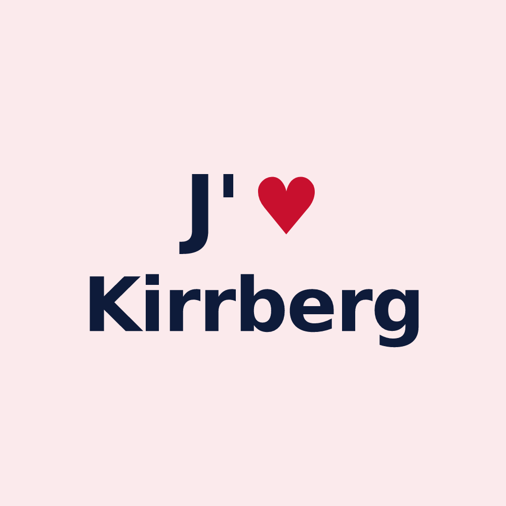 Magnet personnalisé Kirrberg — design J'aime Kirrberg