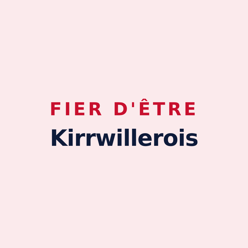Magnet « Fier d'être Kirrwillerois » — design pour Kirrwiller
