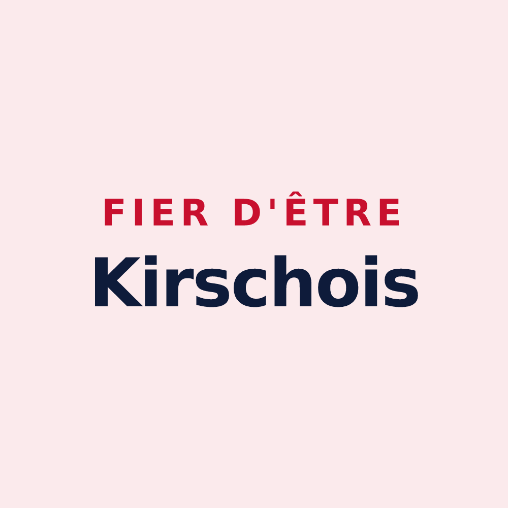 Magnet « Fier d'être Kirschois » — design pour Kirsch-lès-Sierck
